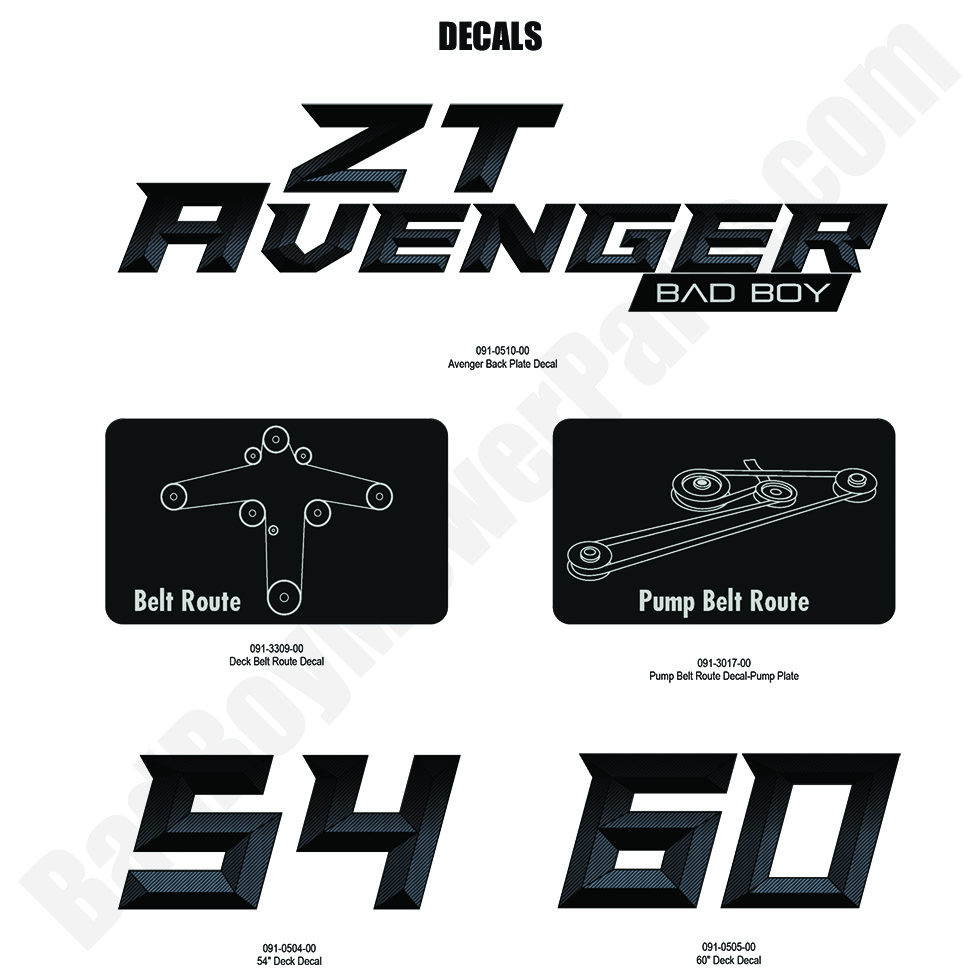 2024 ZT Avenger Decals - 2